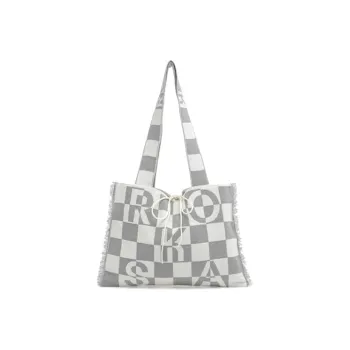 ROSA.K Blended Material Tote Bag, Handbag, Shoulder Bag Large Size Unisex Multicolor