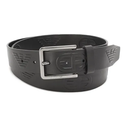 EMPORIO ARMANI Leather Belts Men Black