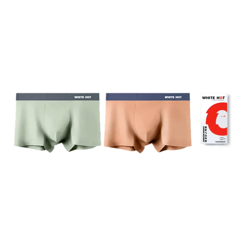 WHITE HOT Underpants Men's Gift Box Set Solid Color-14