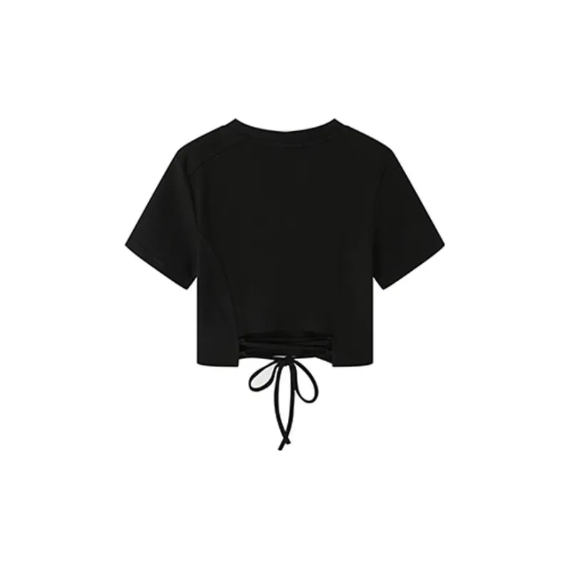 MacyMccoy Crop Tops Women's Black-1
