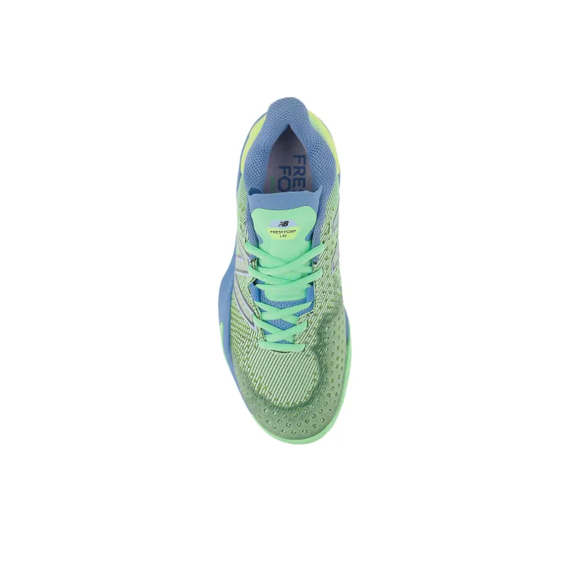 New Balance NB Fresh Foam X Lav V2 Shock Absorbers With Slip Resistant Features Low Top Tennis Shoes Women's Blue Green-3