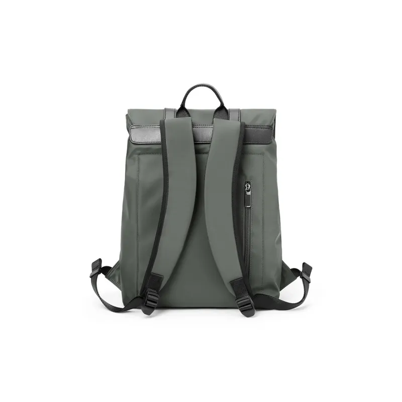 POLO Fabric With Synthetic Leather Backpack Large Size Men's Multicolor-2