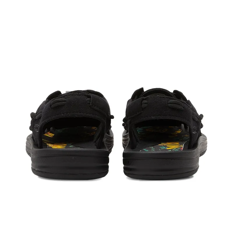 KEEN Uneek Slip Resistant Beach Sandals River Trekking Shoes Women's Pure Black-4