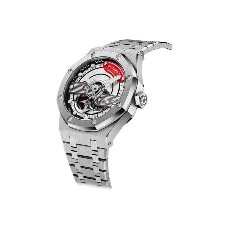 DEESIO Lancaster Collection Automatic Mechanical Movement Watch Men's Watches Cut-Out Dial D-506M.B5.4.4/0.4G-10