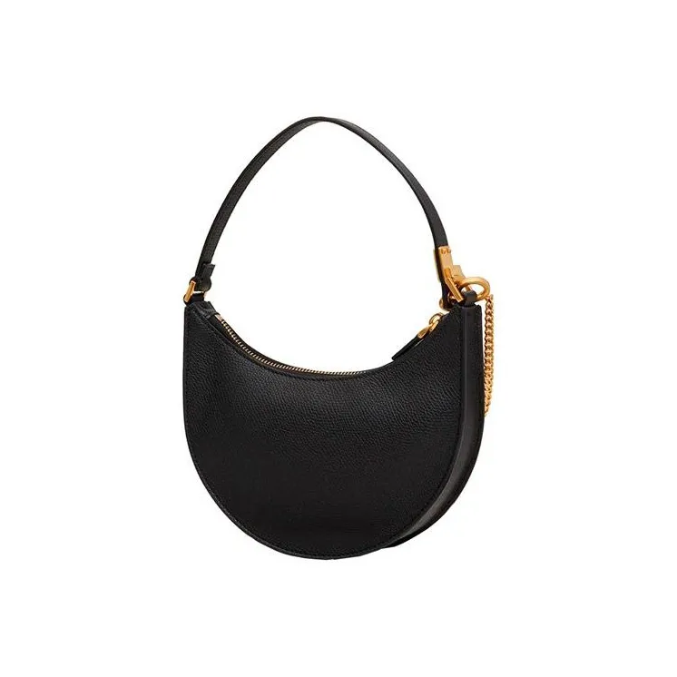 Valentino Vlogo Grained Calfskin HOBO Bag Shoulder Bags Handbags Regular Women's Black-4