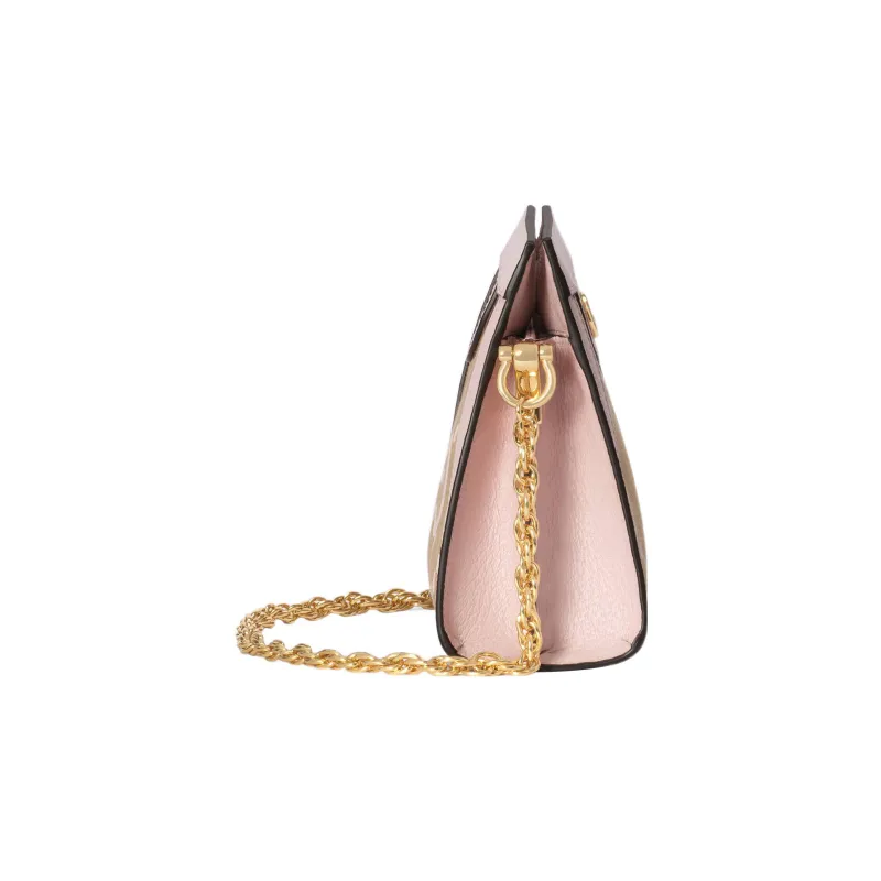 GUCCI Ophidia Leather Crossbody Bags Shoulder Bags Women's Pink-3