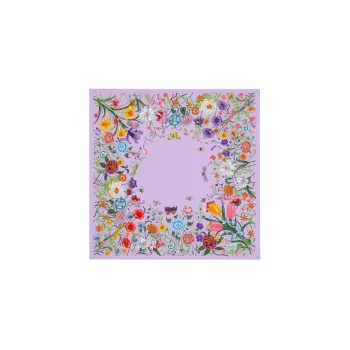 GUCCI Silk Scarves Women's Purple
