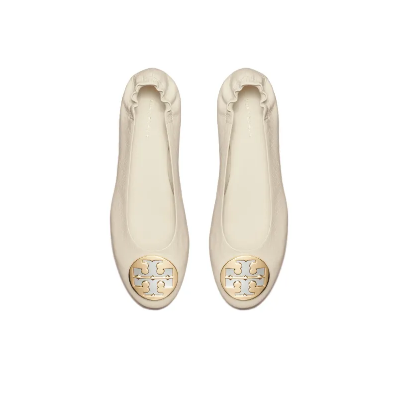 TORY BURCH Claire Flat Shoes Women's White-3