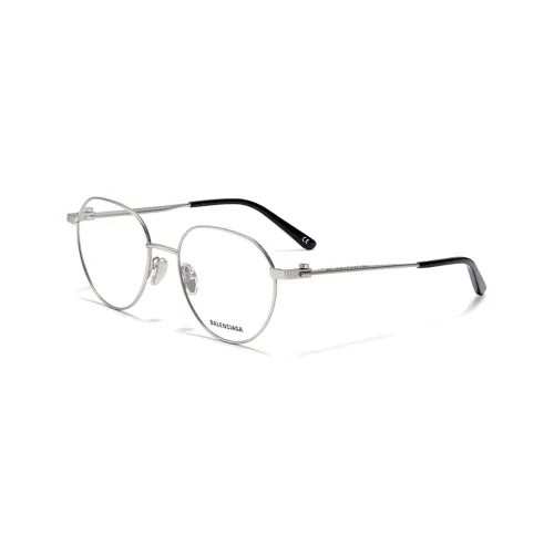 Balenciaga Eyeglass Frames Men Silver