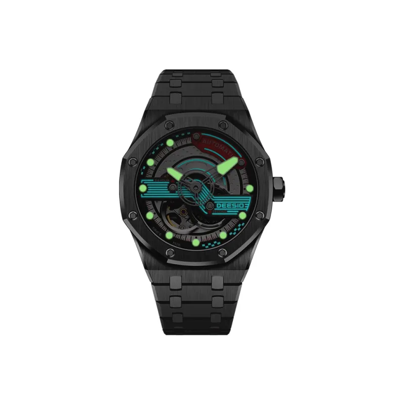DEESIO Lancaster Collection Automatic Mechanical Movement Watch Men's Watches Cut-Out Dial D-506M.B5.4.4/0.4G-17