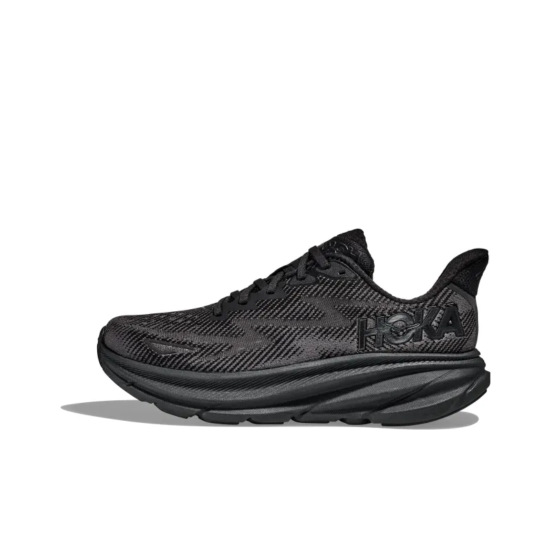 HOKA ONE ONE Clifton 9 Wide 'Black' Women's-0