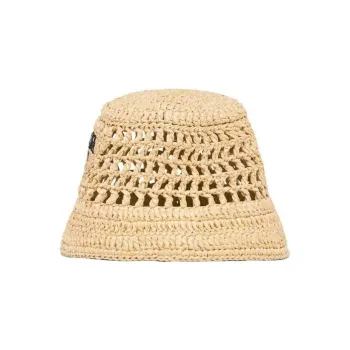 PRADA Raffia Bucket Hat