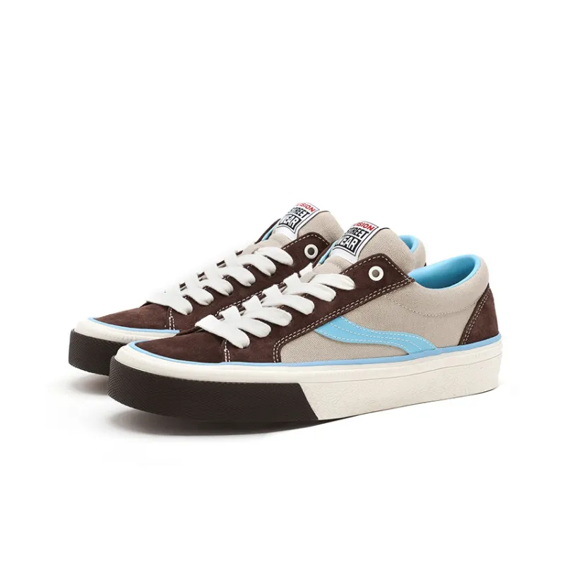 OddCIRKUS x Vision Street Wear Astley Pro Low Top Skateboard Shoes Unisex Chocolate Light Blue Multicolor-2