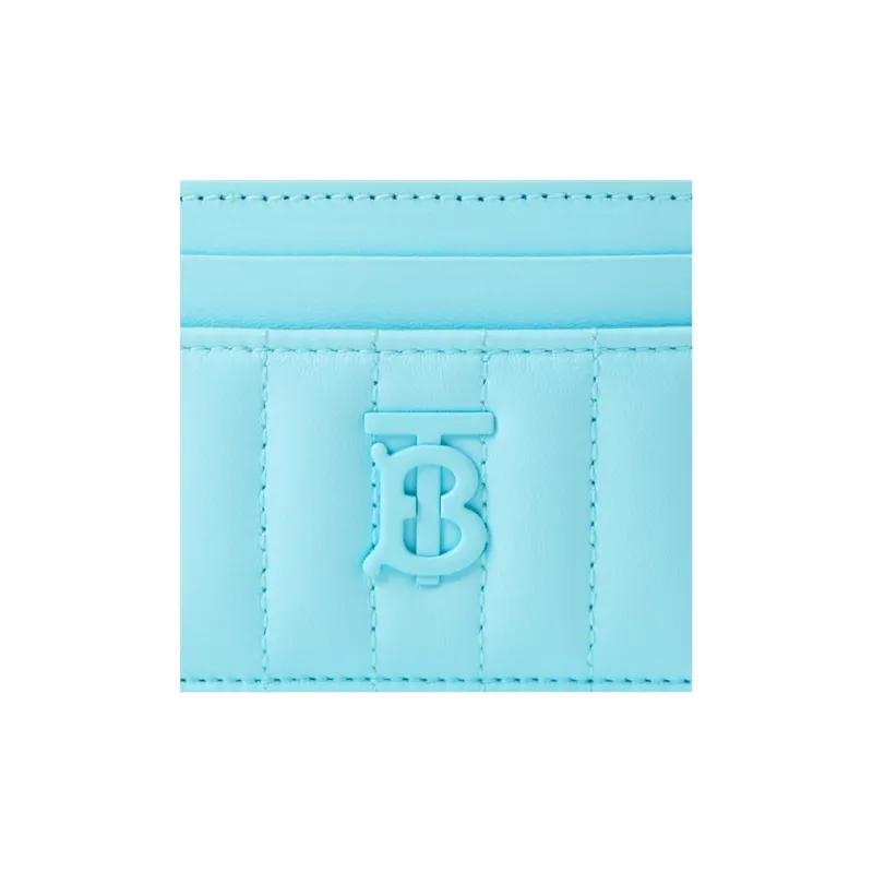 Burberry Lola Lola Bag Lambskin Card Holder Women's Blue-4