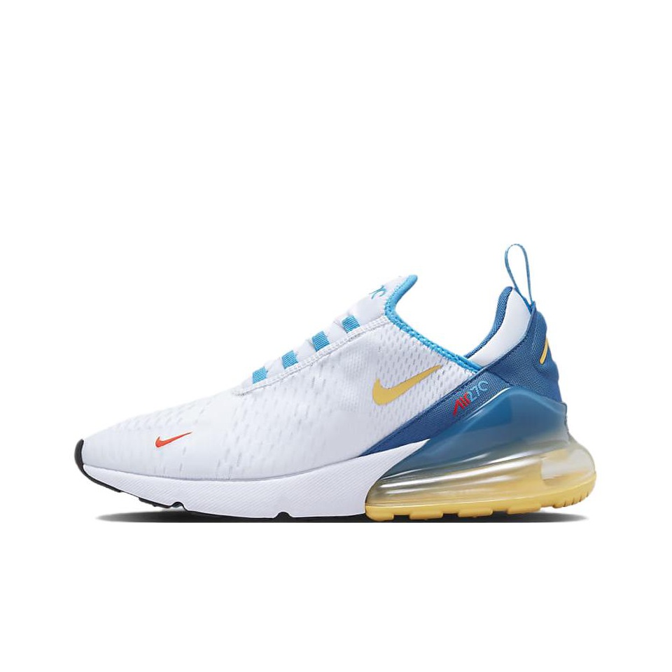 Nike Air Max 270 White Industrial Blue Citron Pulse POIZON