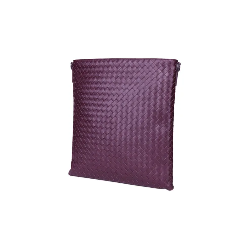 Bottega Veneta Cow Leather Crossbody Bag Shoulder Bag Men's Purple-2