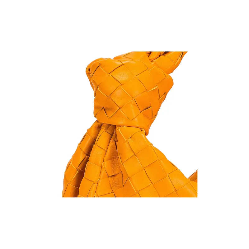 Bottega Veneta JODIE Intrecciato Woven Sheepskin Shoulder Bag Handbag Women's Orange-4