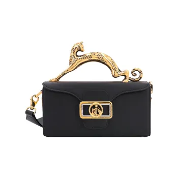 Lanvin Pencil Leather Shoulder Bag Crossbody Bag Handbag Women's Black