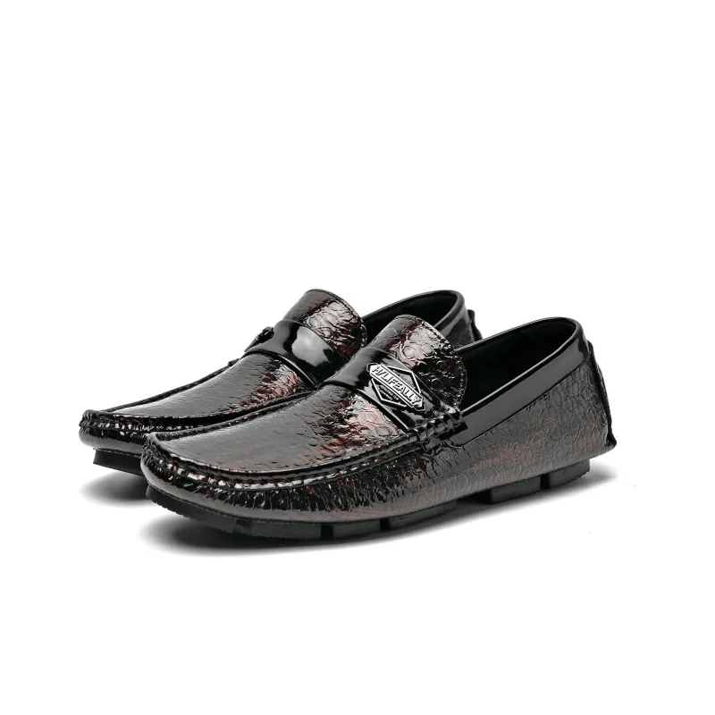 HLA Men's Casual Shoes Men Low Top Black/Red/Black Green-10
