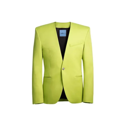 H&M X Mugler Co-brand Business Suits Men Green