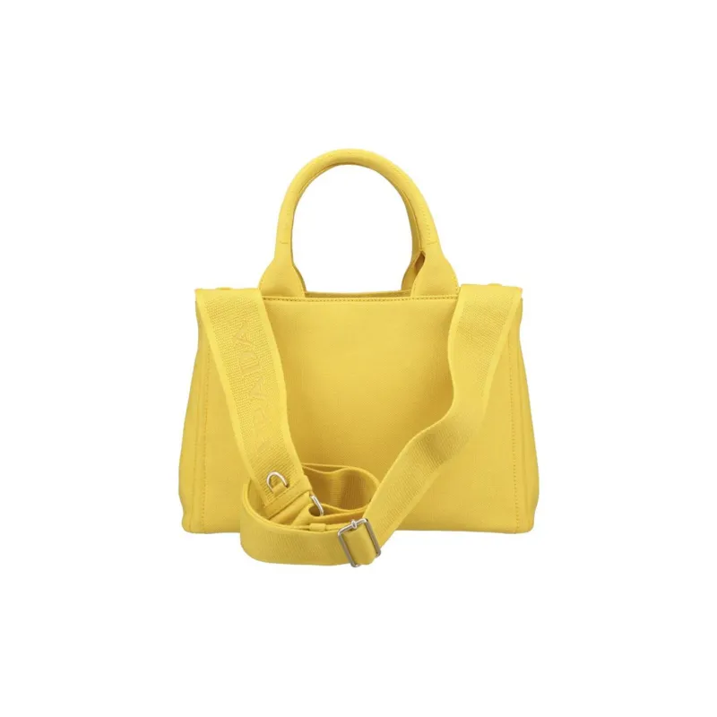 PRADA Canvas Canvas Bag Shoulder Bag Crossbody Bag Handbag Regular Women's Yellow-3