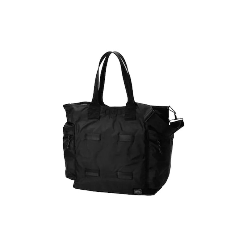 PORTER Polyester Tote Bag Shopping Bag Totes Handbags Men's Black-3