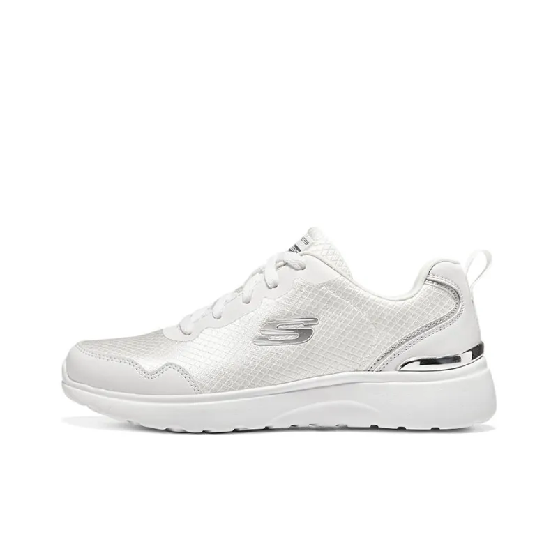 Skechers Roseate Anti Slip Wear Resistant Low Top Casual Shoes Women's Silver White-0