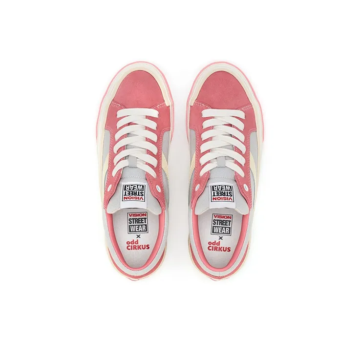OddCIRKUS x Vision Street Wear Astley Pro Low Top Skateboard Shoes Unisex Peach Pink Multicolor-3