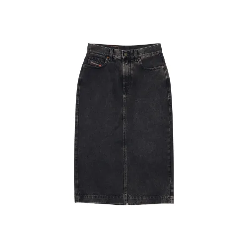 DIESEL Casual Long Skirts Women's Black