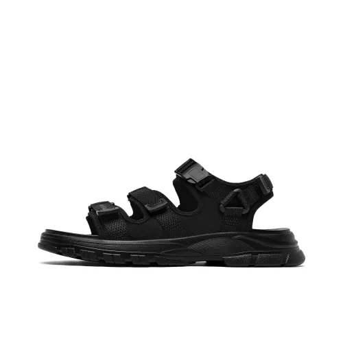 HLA Beach Sandals Men Black