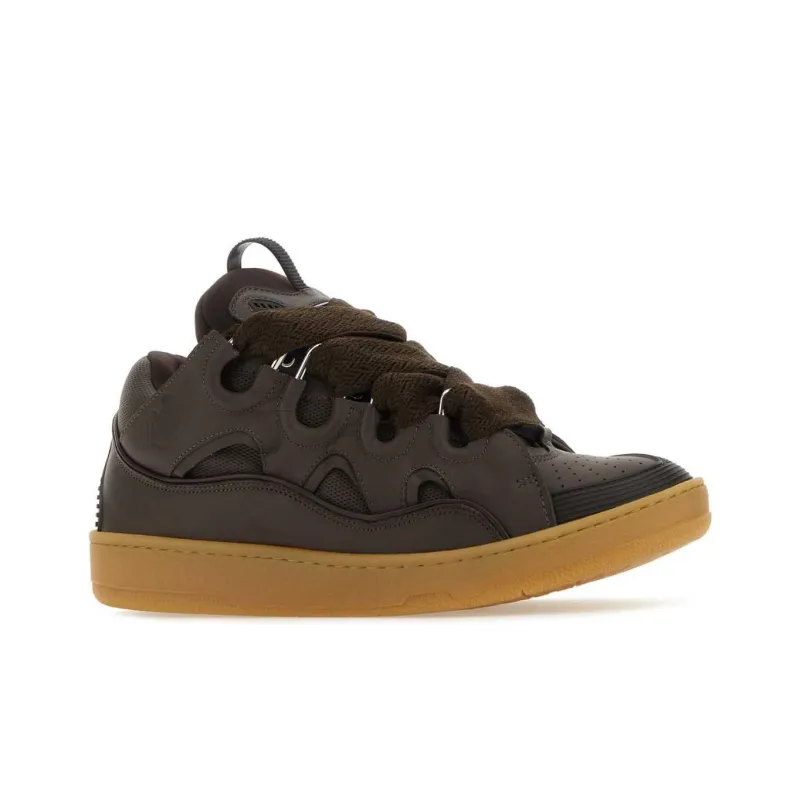 Lanvin Curb Leather Sneakers-3
