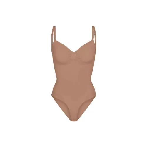 Skims Bodysuits Women's Ochre/SIENNA