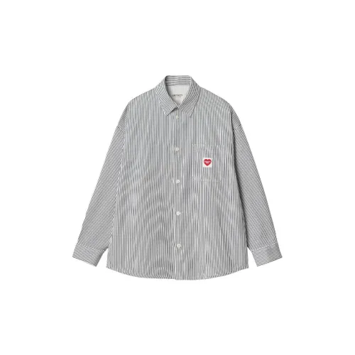 Carhartt WIP SS23 Heartbeat Romance Series Shirts Women's Marine Blue