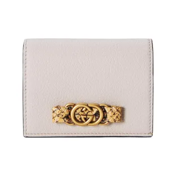 GUCCI Quilting Leather Wallet Women's Light Pink
