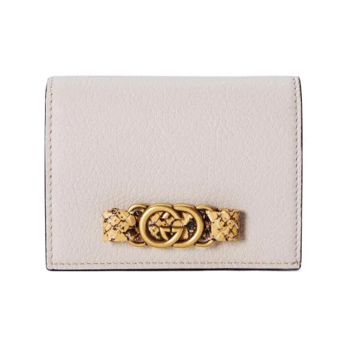 GUCCI Quilting Leather Wallet Women's Light Pink