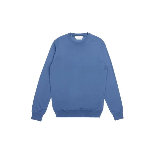 Ferragamo Sweaters Men Sky Blue