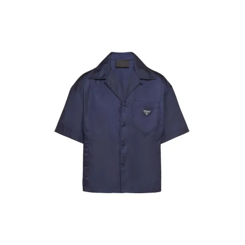 PRADA Shirts Men Blue