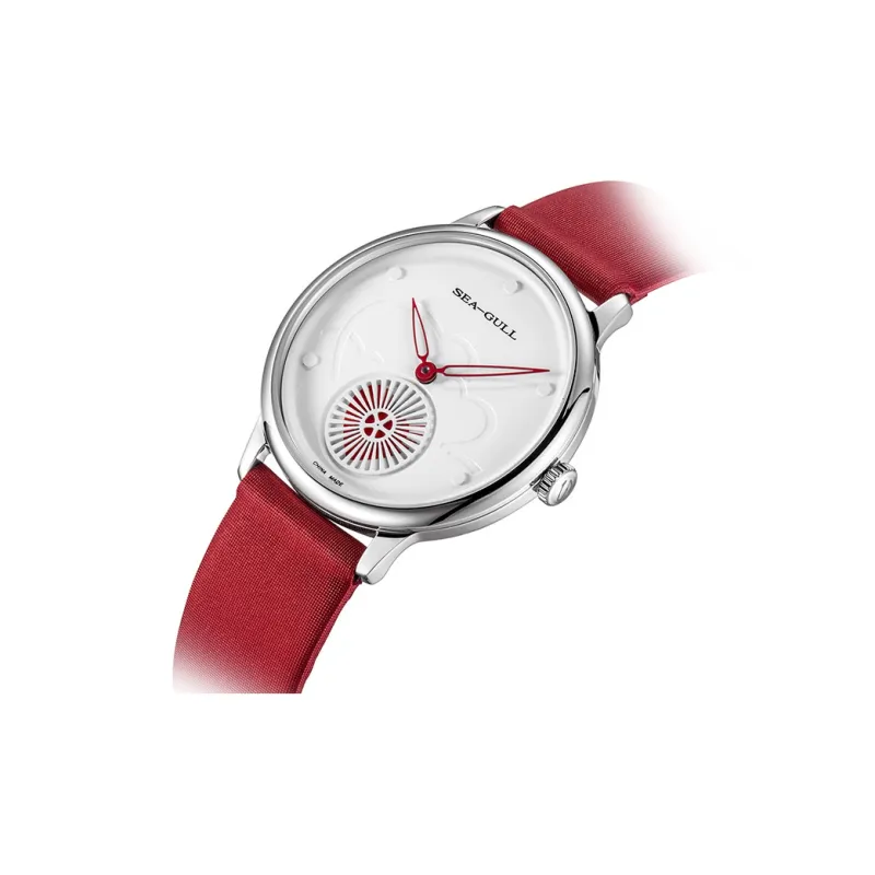 Sea Gull Artist Heartbeat Automatic Mechanical Movement Watch Women's Watch White Dial-1