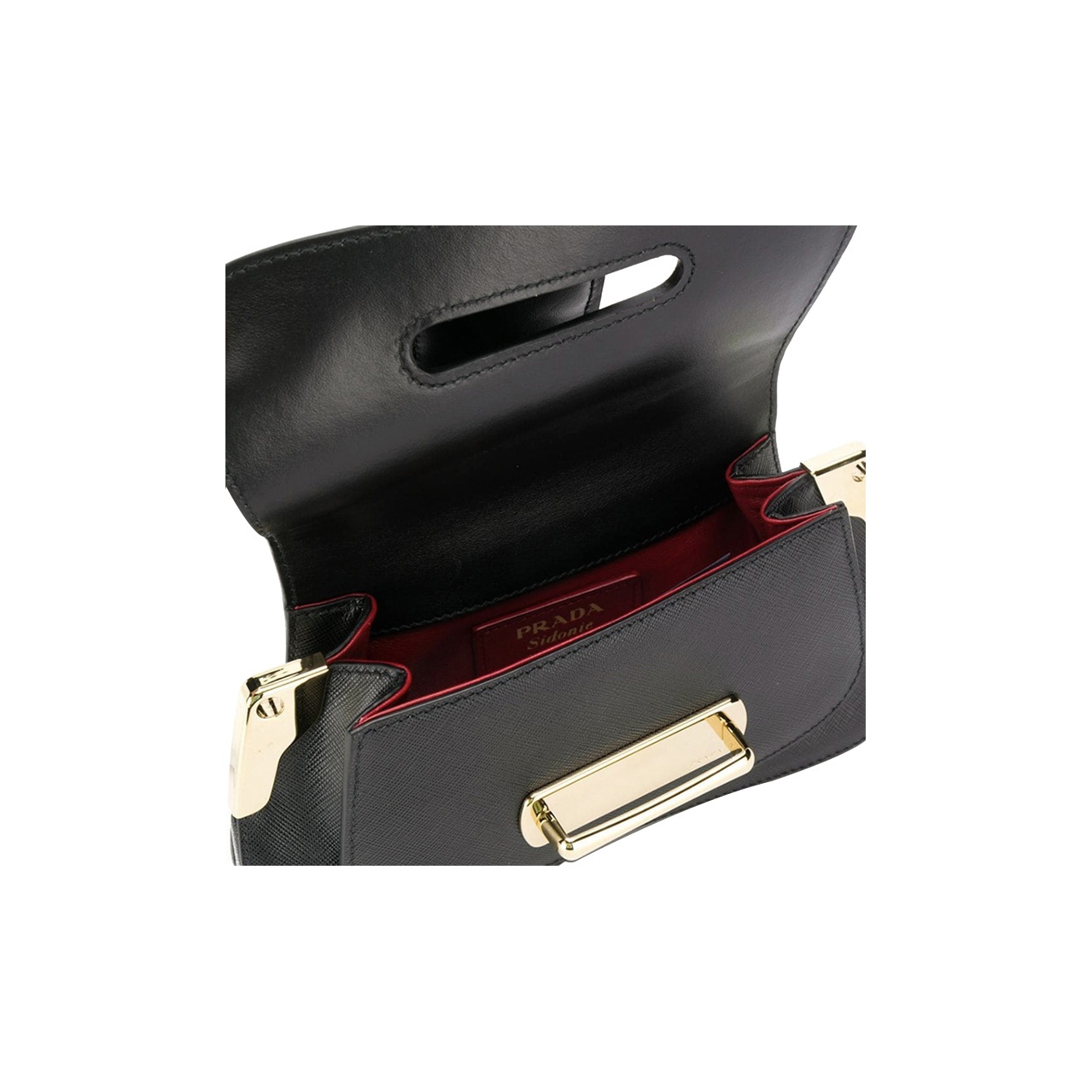 PRADA Sidonie Calfskin Shoulder Bag Crossbody Bag Regular