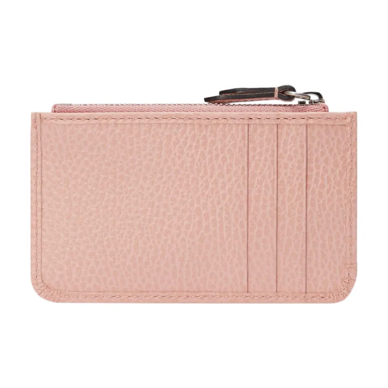 GUCCI Marmont Leather Card Holder Women's Light Pink-3