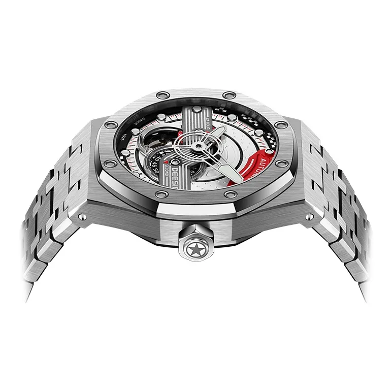 DEESIO Lancaster Collection Automatic Mechanical Movement Watch Men's Watches Cut-Out Dial D-506M.B5.4.4/0.4G-19
