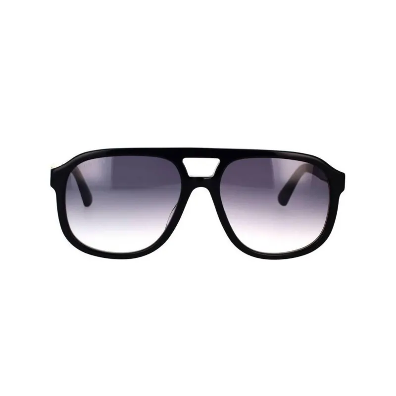 GUCCI Logo Pilot Sunglasses-1
