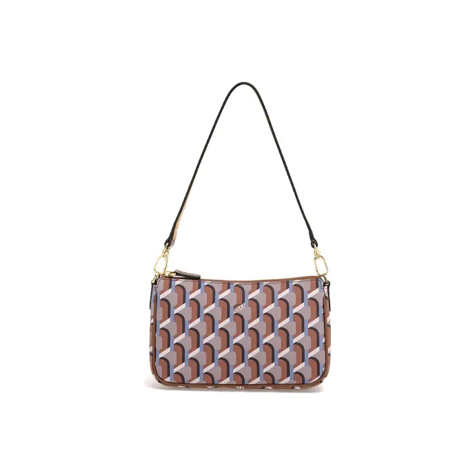 ROSA.K Cow Leather Pochette Shoulder Bag Small Size Women's Multicolor-3