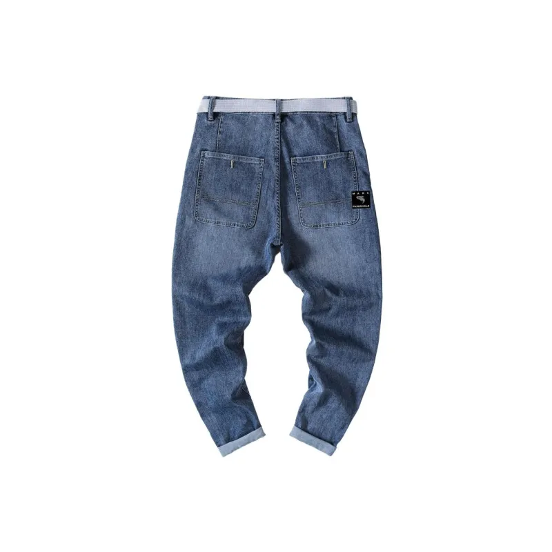 FAIRWHALE Jeans Spring And Summer Men's Denim Blue-1