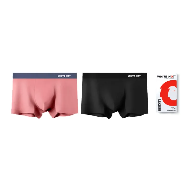 WHITE HOT Underpants Men's Gift Box Set Solid Color-11