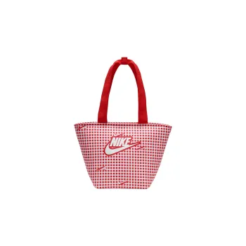 Nike Polyester Lunch Bag Tote Bag Shopping Bag Shoulder Bag Handbag Regular Women's Red