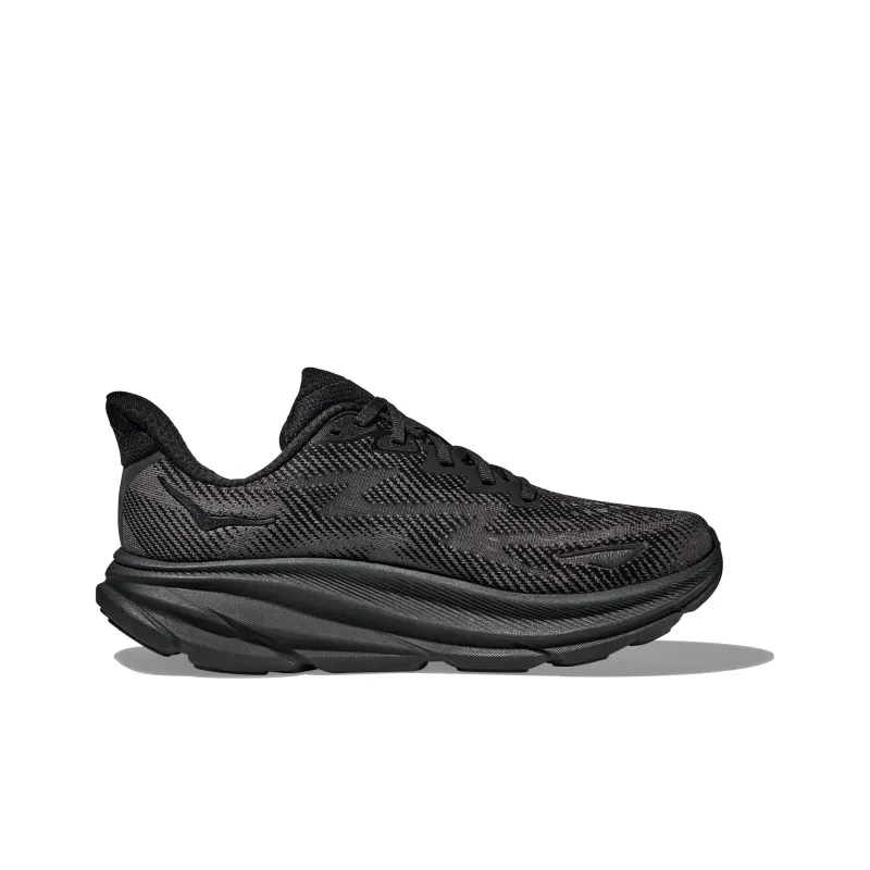 HOKA ONE ONE Clifton 9 Wide 'Black' Women's-1