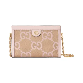 GUCCI Ophidia Leather Crossbody Bags Shoulder Bags Women's Pink
