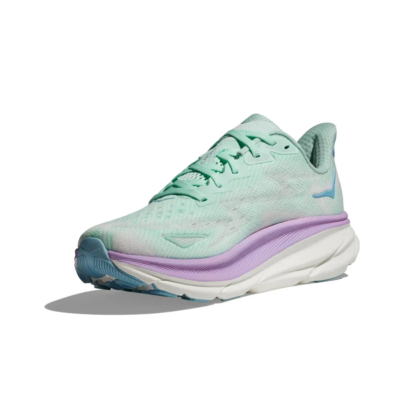 HOKA ONE ONE Clifton 9 Wide 'Ocean Lilac Mist' Women's-2