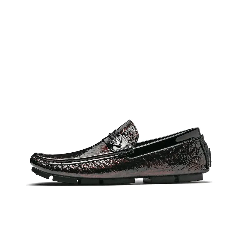 HLA Men's Casual Shoes Men Low Top Black/Red/Black Green-9